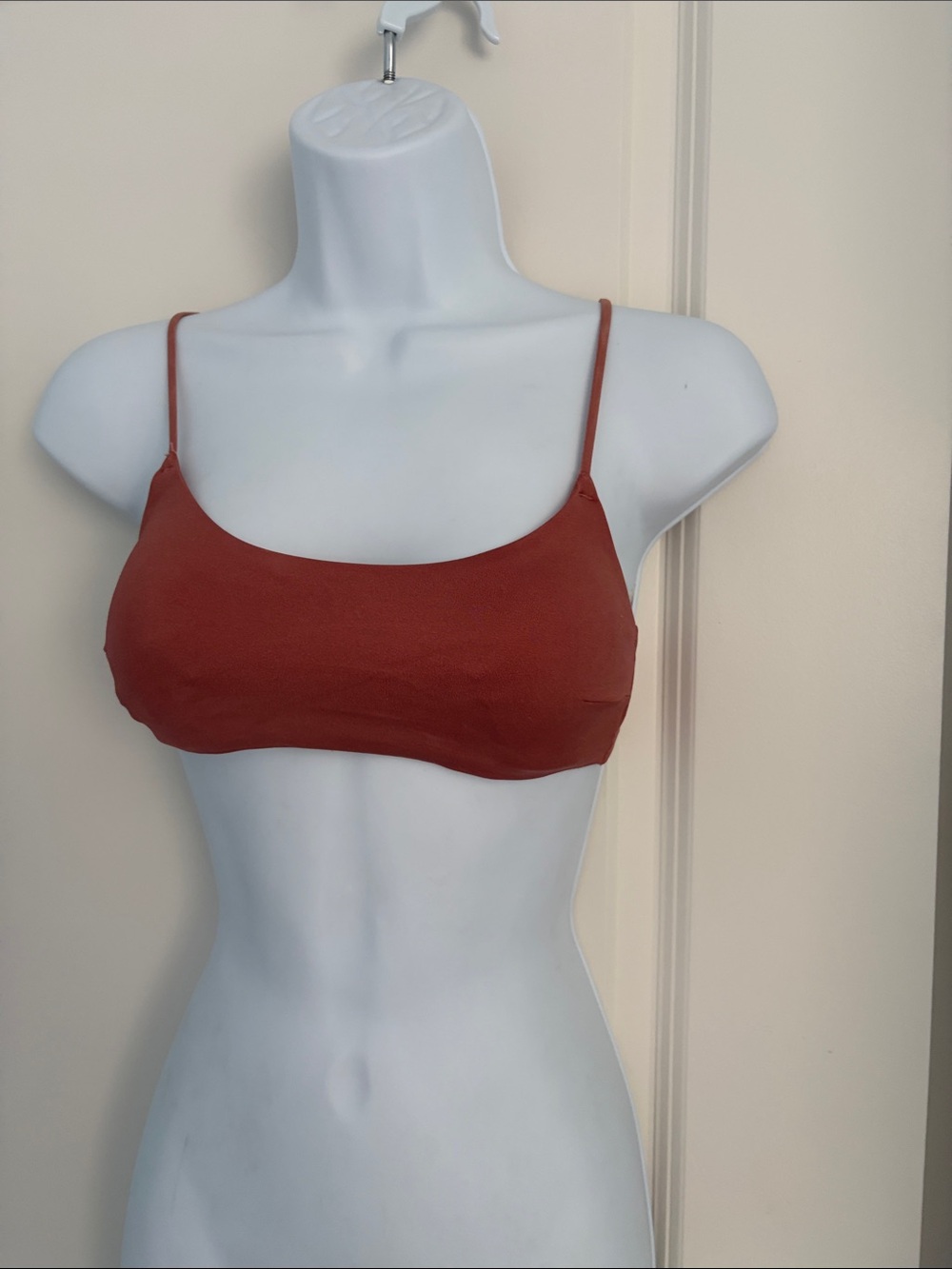 H&M Rust Red Scoop Neck Bikini Top